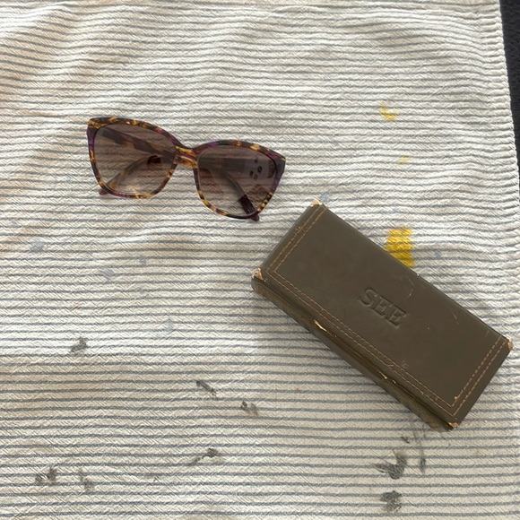 SEE eyewear women cat eye sunglasses